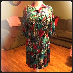 2 pc outfit-top and split skirt